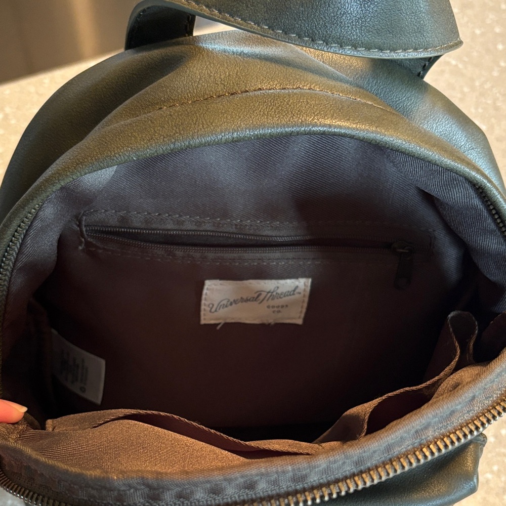 Universal Thread Dark Brown/ Olive Mini Backpack - image 3
